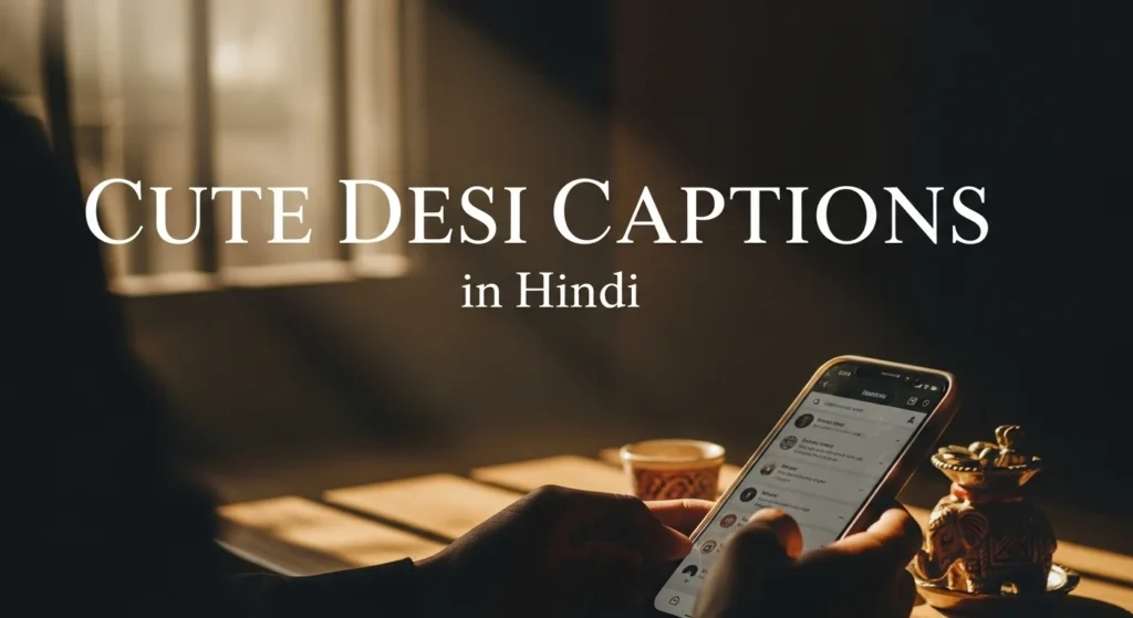 Cute Desi Captions in Hindi