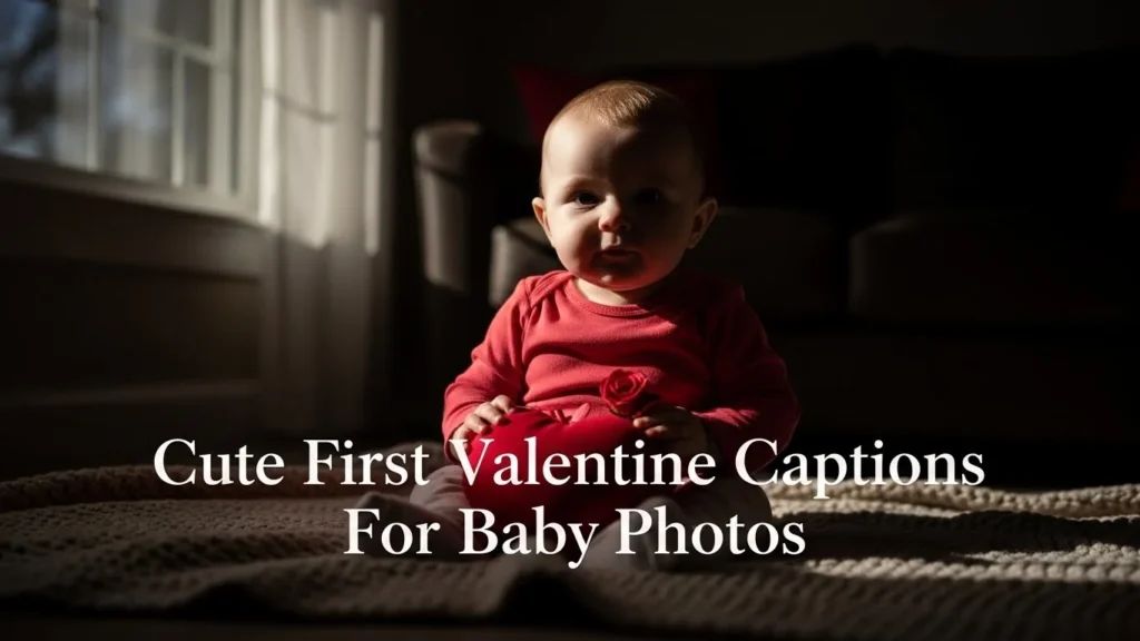 Cute First Valentine Captions For Baby Photos
