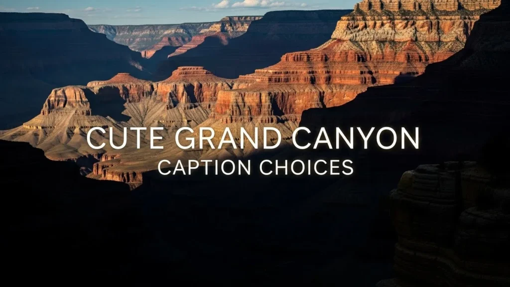 Cute Grand Canyon Caption Choices