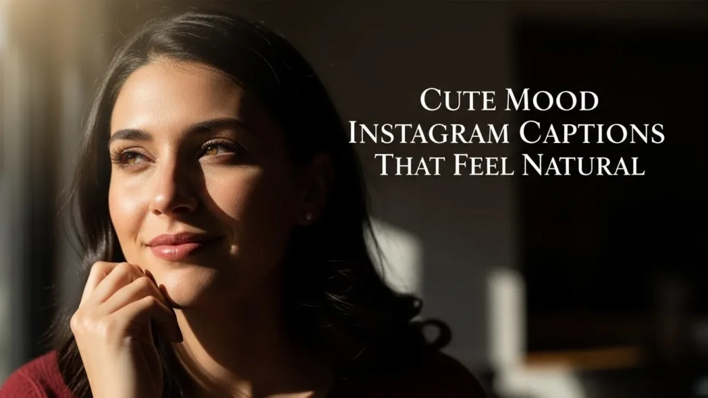 Cute Mood Instagram Captions That Feel Natural