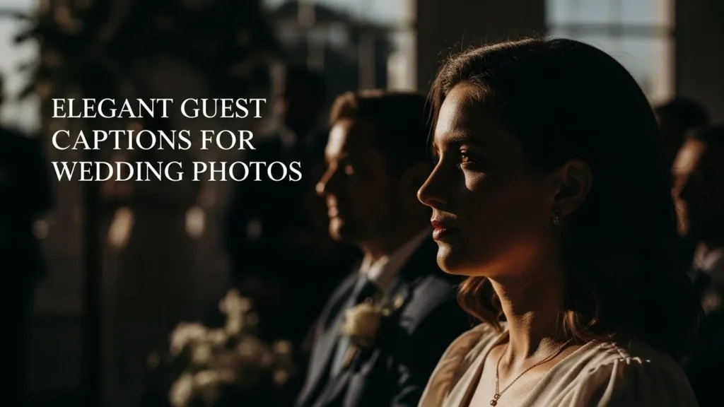Elegant Guest Captions for Wedding Photos