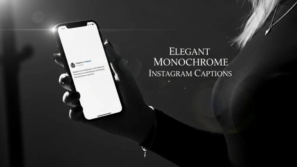 Elegant Monochrome Instagram Captions