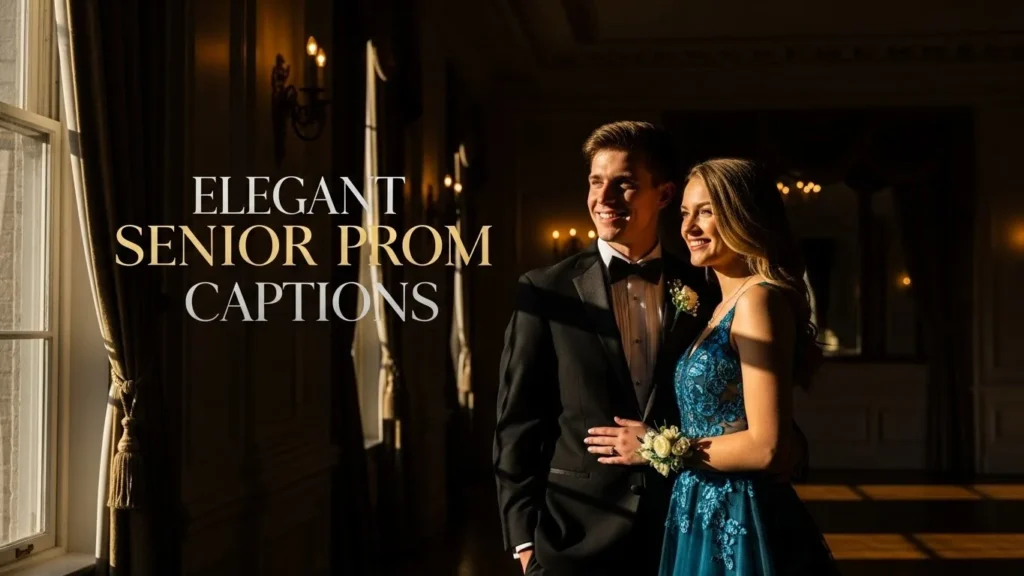 Elegant Senior Prom Captions