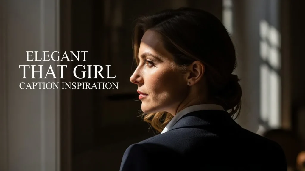 Elegant That Girl Caption Inspiration