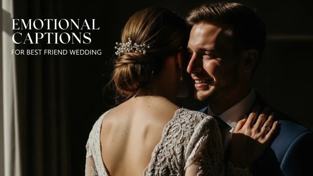 Emotional Captions for Best Friend Wedding