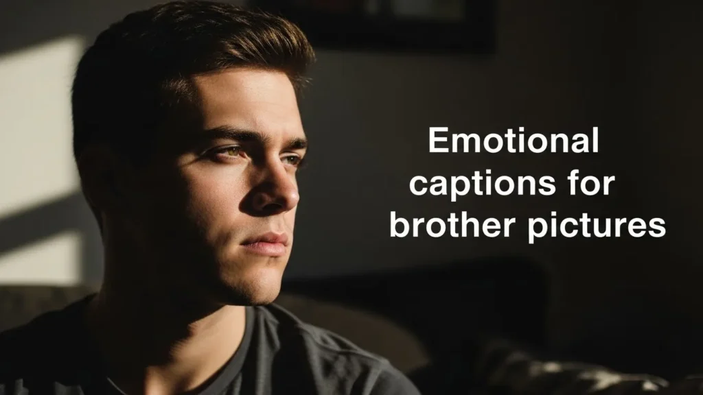 Emotional captions for brother pictures