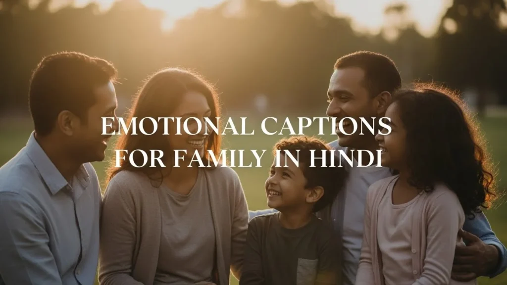 Emotional Captions for Family in Hindi