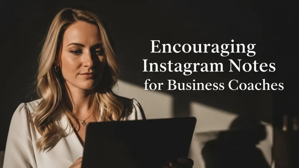 Encouraging Instagram Notes for Business Coaches