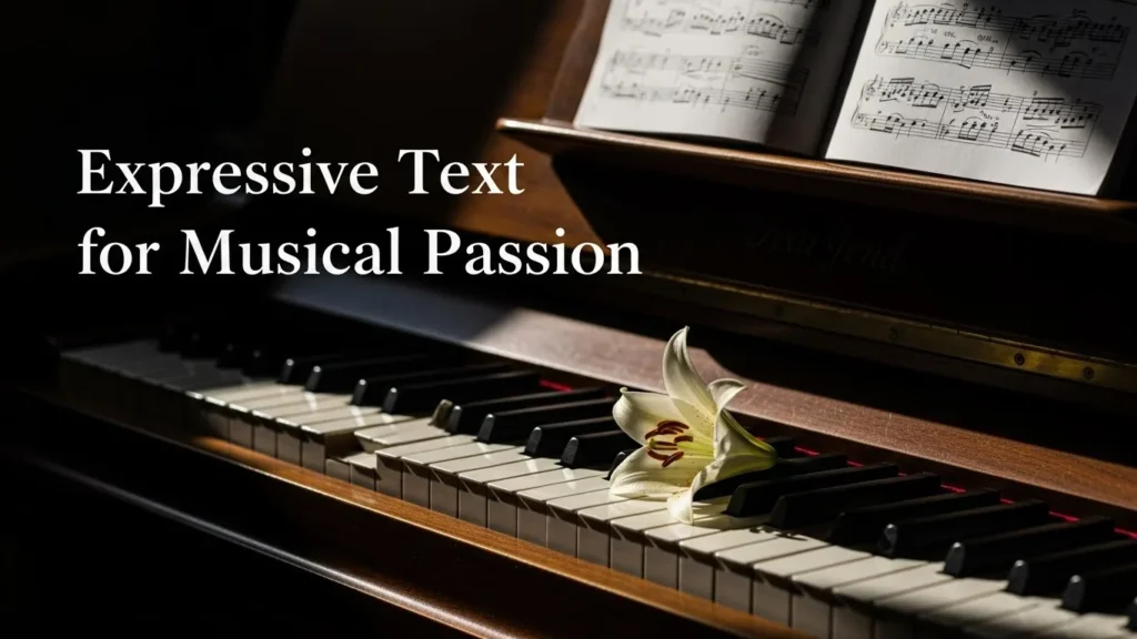 Expressive Text for Musical Passion