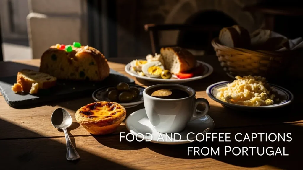 Food and Coffee Captions from Portugal