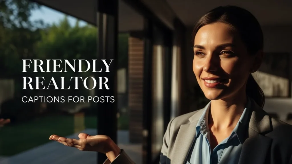 Friendly Realtor Captions for Posts