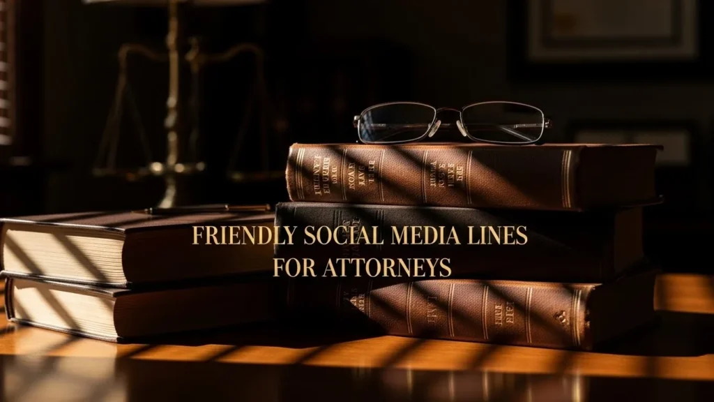 Friendly Social Media Lines for Attorneys