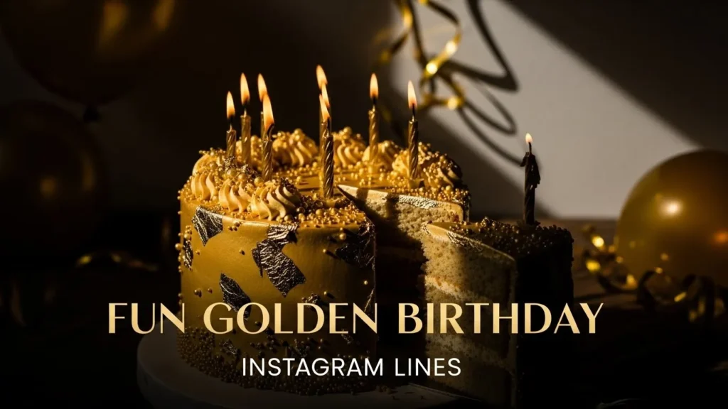 Fun Golden Birthday Instagram Lines