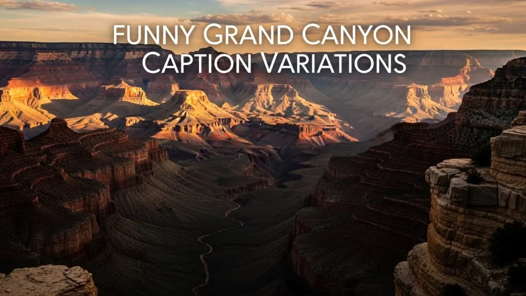 Funny Grand Canyon Caption Variations