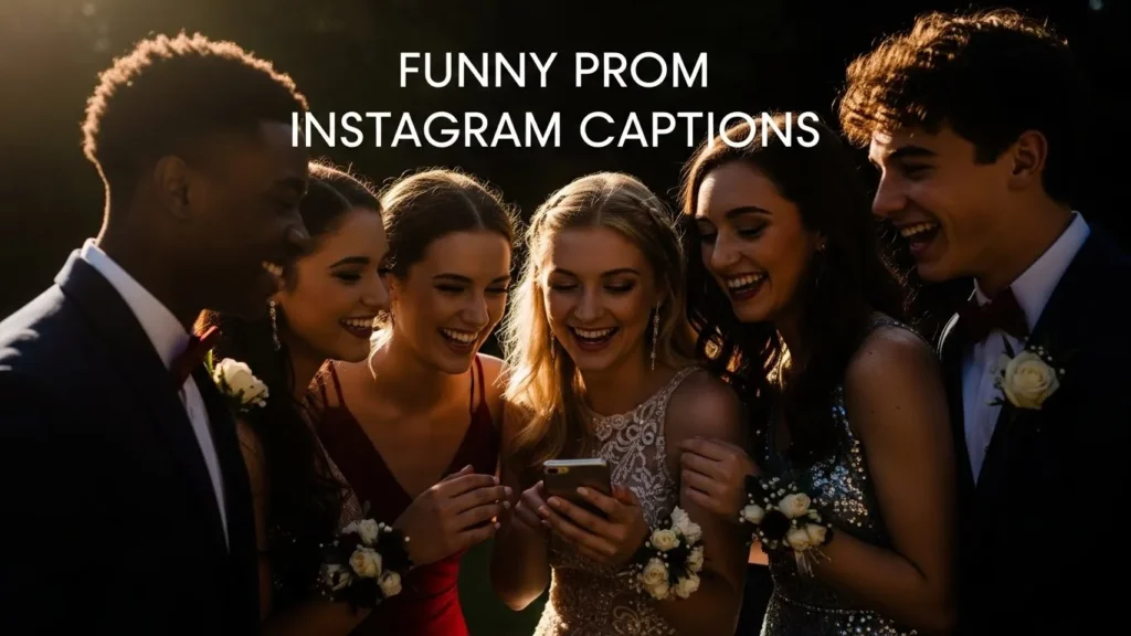 Funny prom Instagram captions