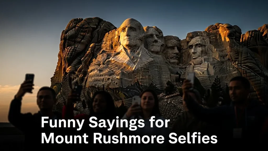 Funny Sayings for Mount Rushmore Selfies