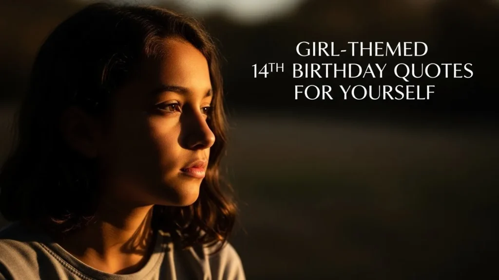 Girl-Themed 14th Birthday Quotes for Yourself