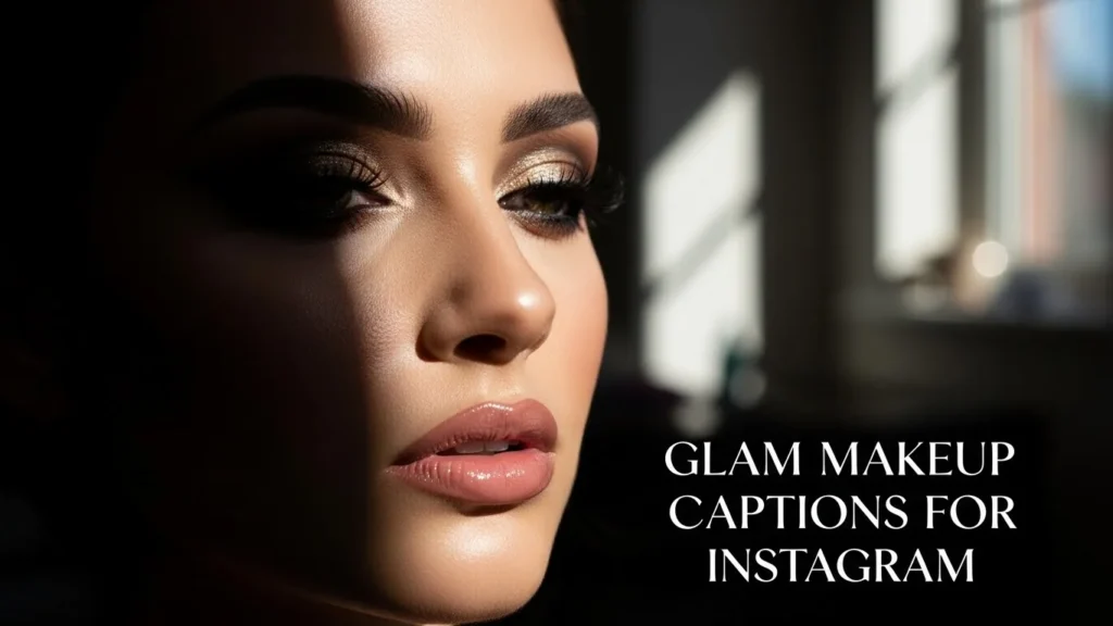 Glam Makeup Captions for Instagram