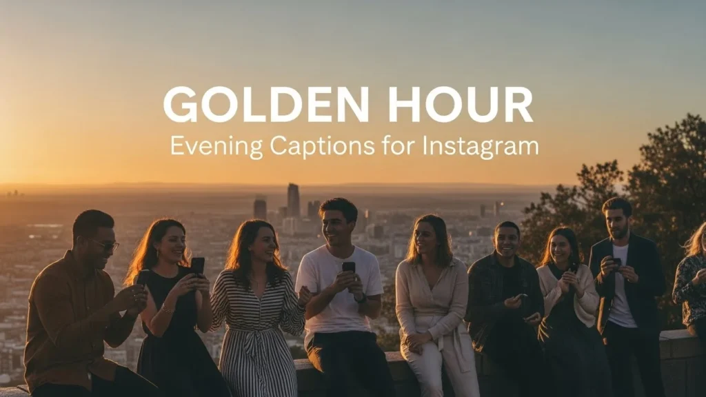 Golden Hour Evening Captions for Instagram