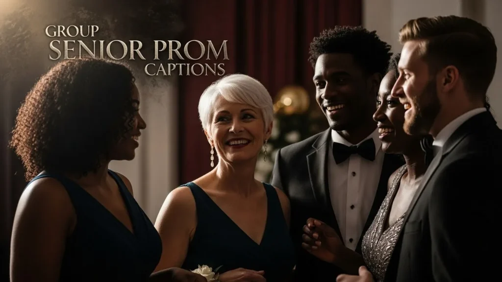 Group Senior Prom Captions
