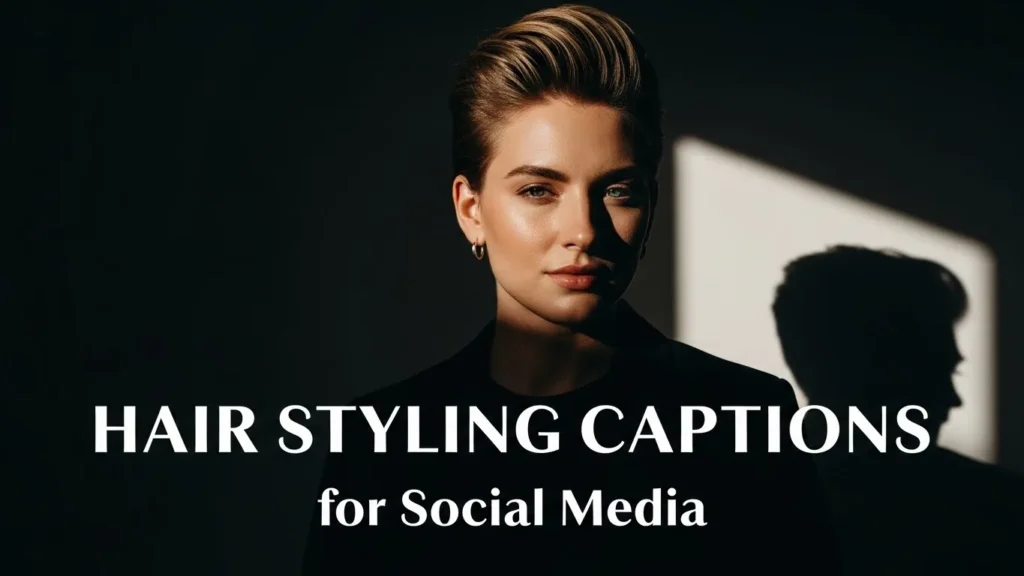 Hair Styling Captions for Social Media