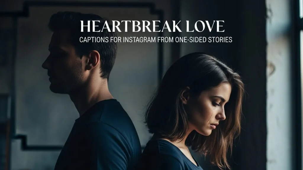Heartbreak Love Captions for Instagram from One-Sided Stories