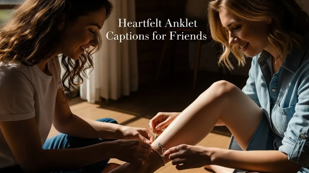 Heartfelt Anklet Captions for Friends