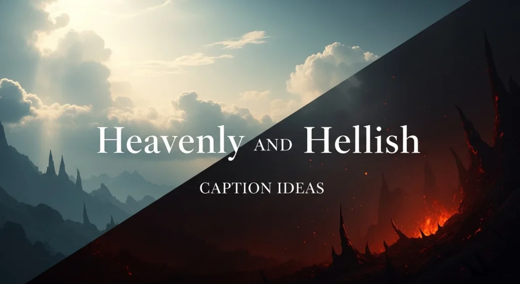 Heavenly and Hellish Caption Ideas