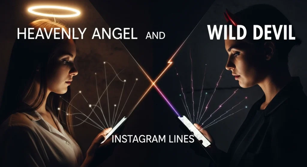 Heavenly Angel and Wild Devil Instagram Lines