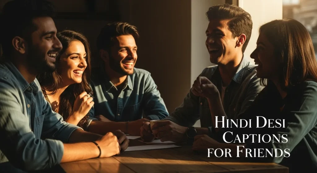 Hindi Desi Captions for Friends