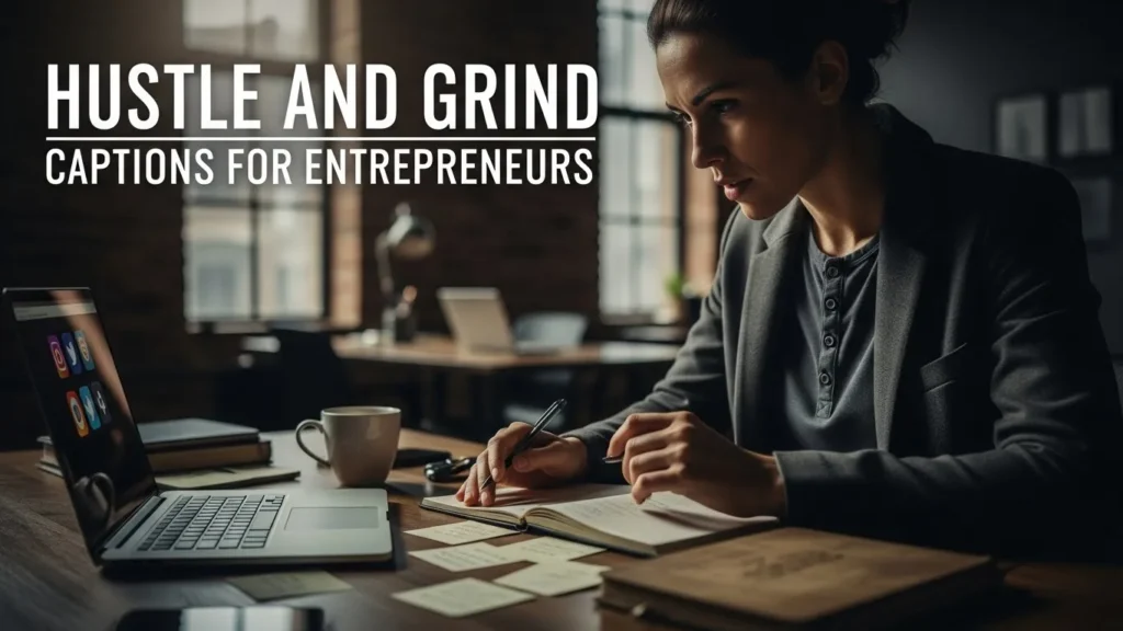 Hustle and Grind Captions for Entrepreneurs