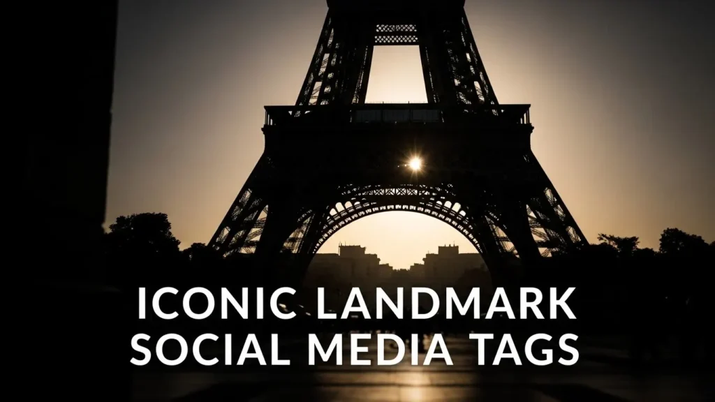 Iconic Landmark Social Media Tags