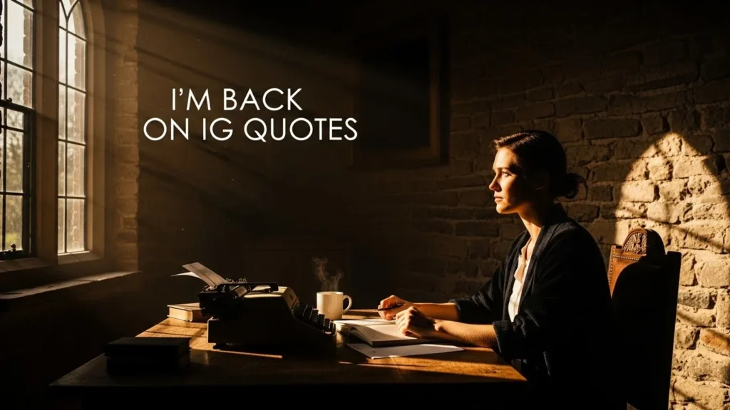 I’m Back on IG Quotes