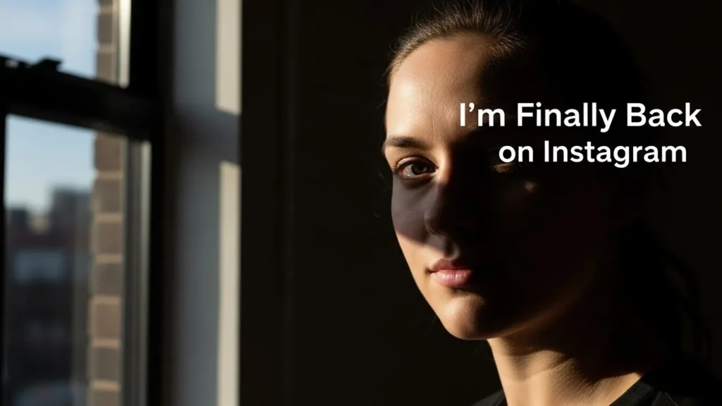 I’m Finally Back on Instagram