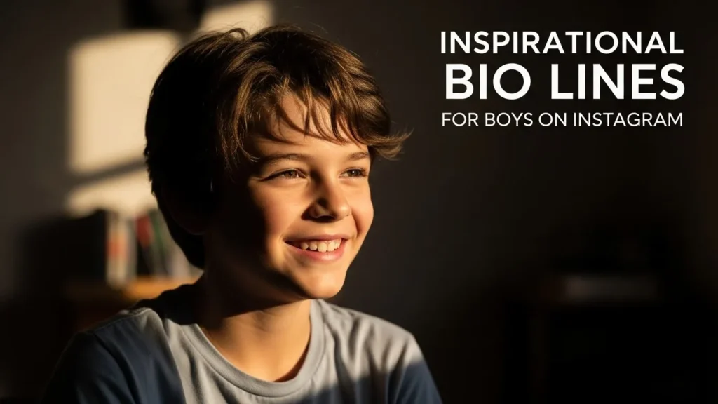 Inspirational Bio Lines for Boys on Instagram