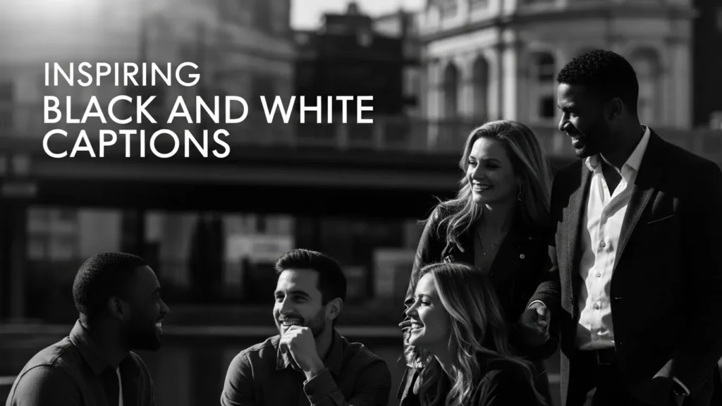 Inspiring Black and White Captions