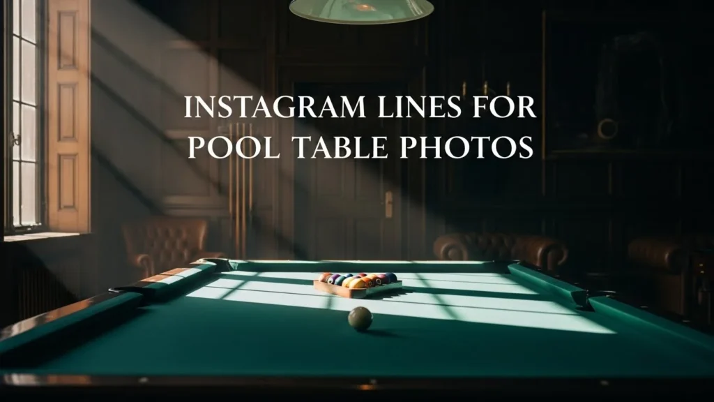 Instagram Lines for Pool Table Photos