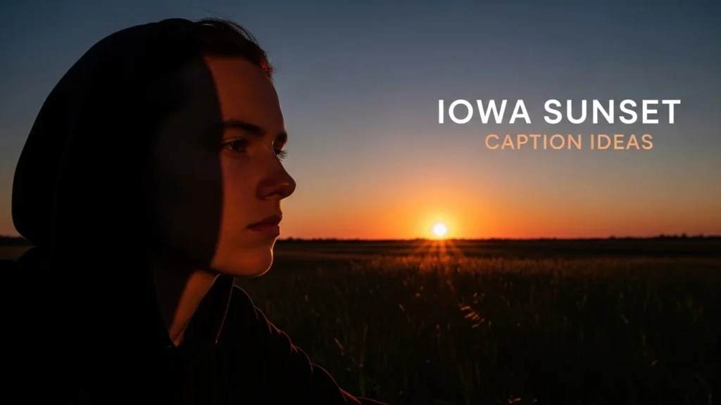 Iowa Sunset Caption Ideas