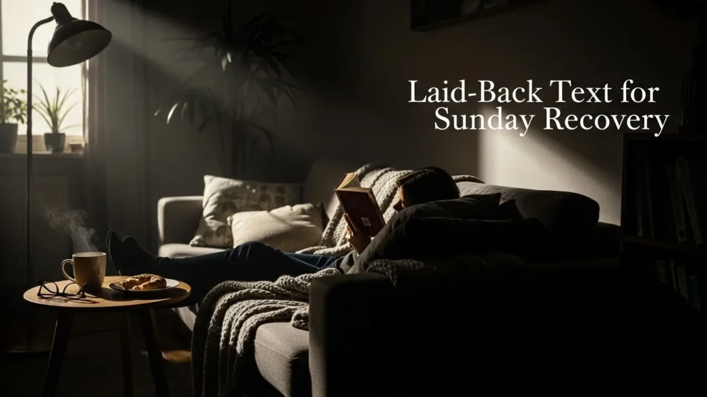 Laid-Back Text for Sunday Recovery