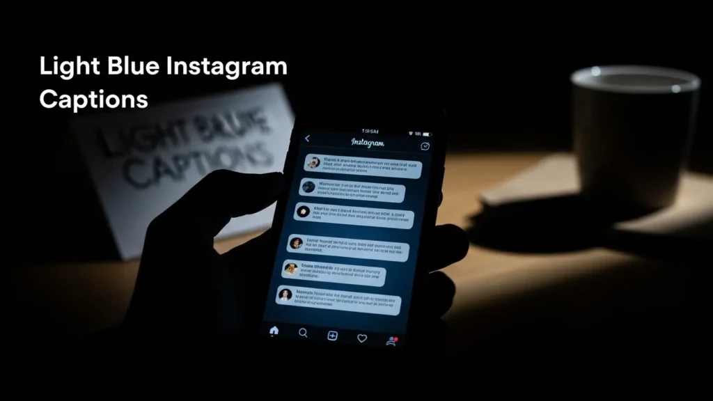 Light Blue Instagram Captions