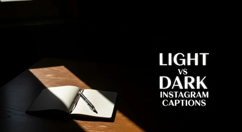 Light vs Dark Instagram Captions