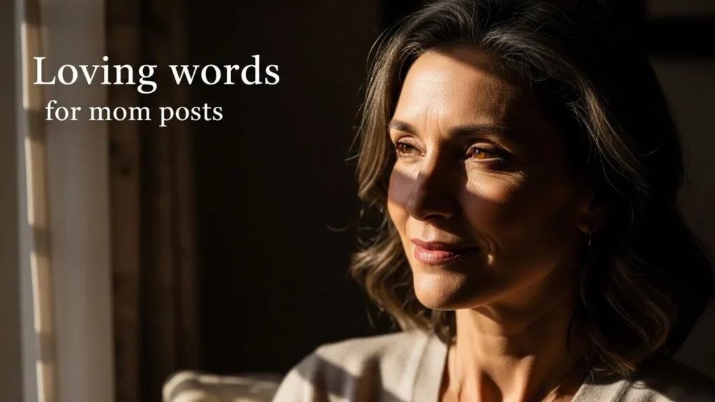 Loving words for mom posts