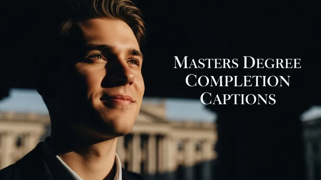 Masters Degree Completion Captions
