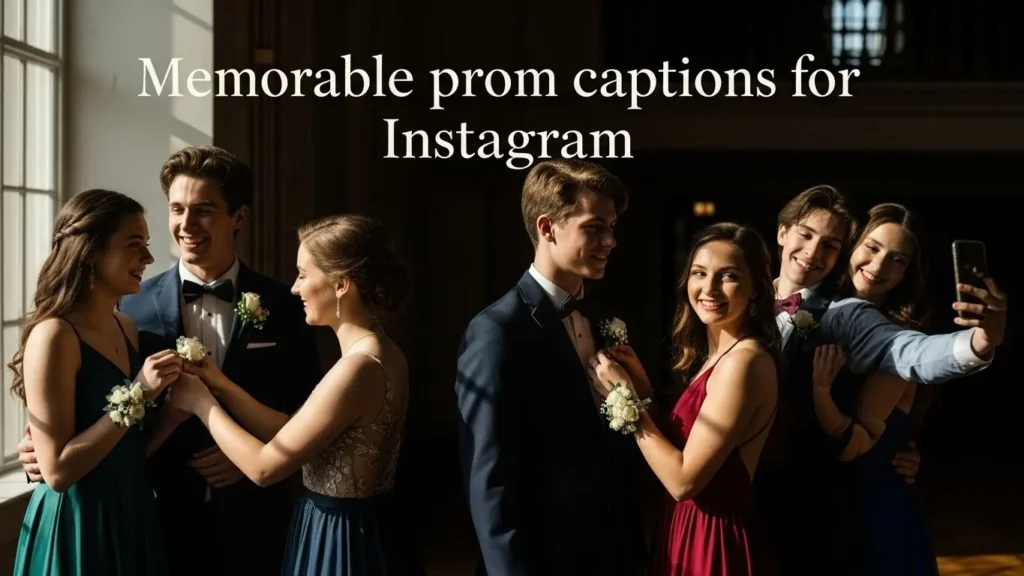Memorable prom captions for Instagram