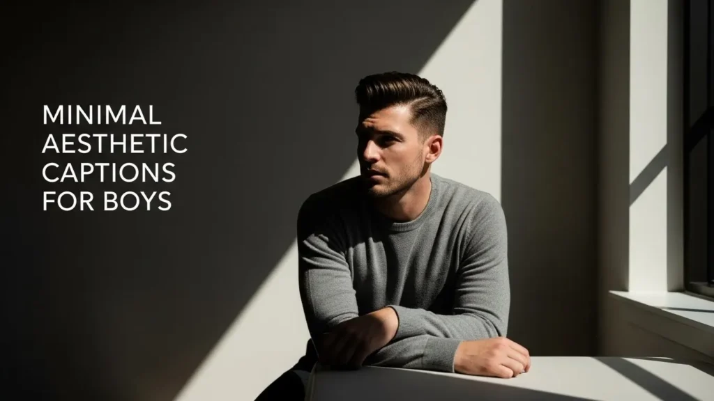 Minimal Aesthetic Captions for Boys