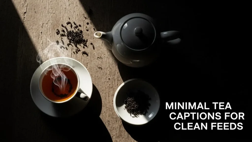 Minimal Tea Captions for Clean Feeds