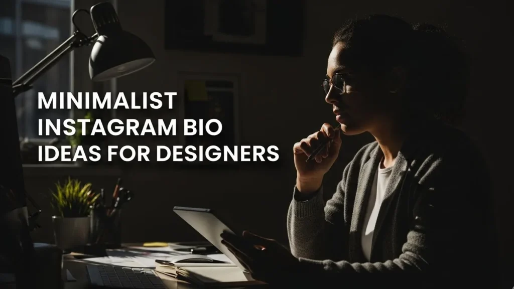Minimalist Instagram Bio Ideas for Designers
