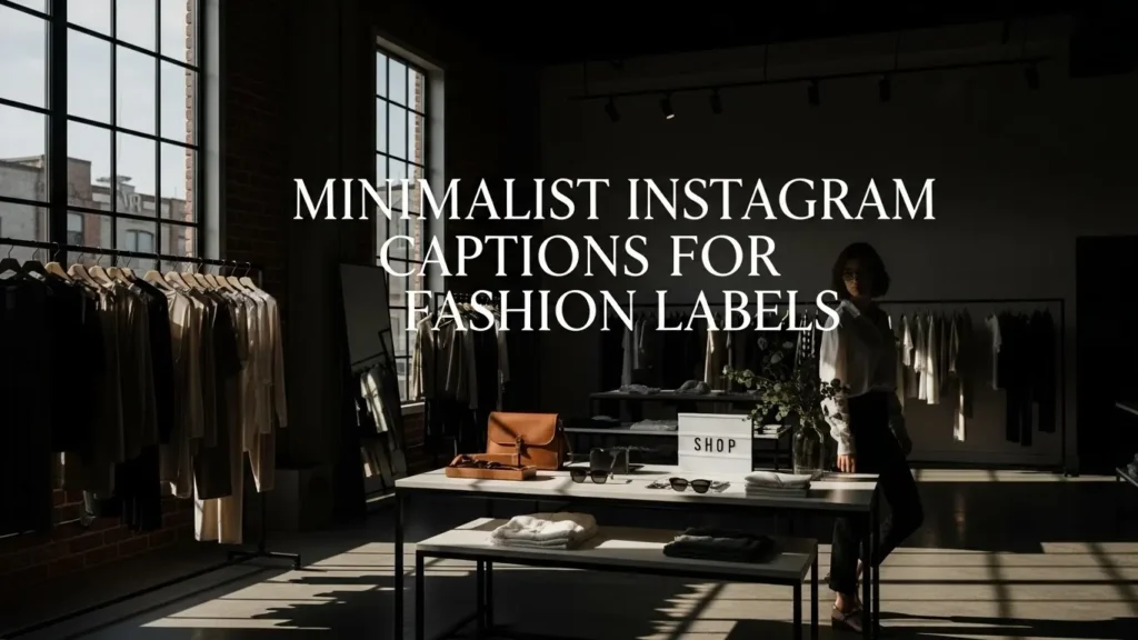 Minimalist Instagram Captions for Fashion Labels