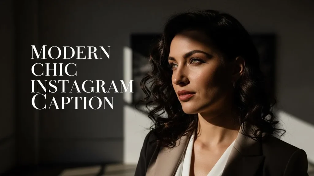 Modern Chic Instagram Caption