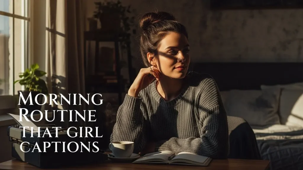 Morning Routine That Girl Captions